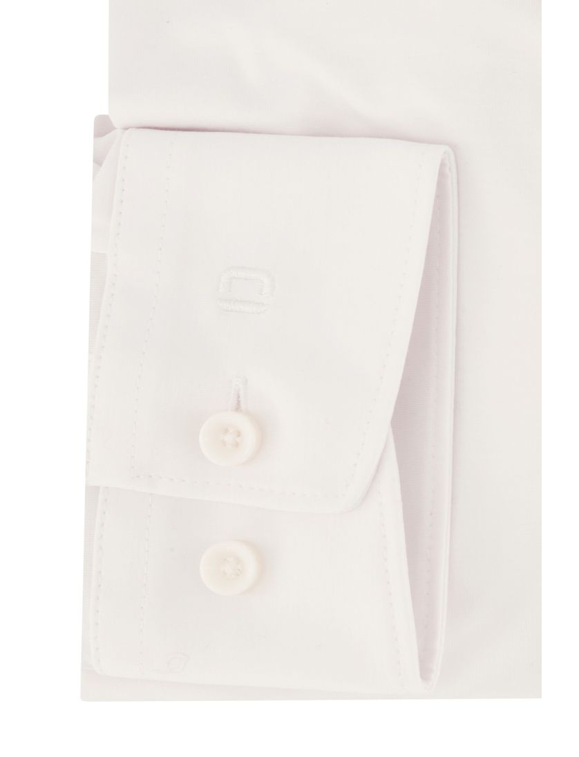 Olymp overhemd mouwlengte 7 wit effen katoen normale fit