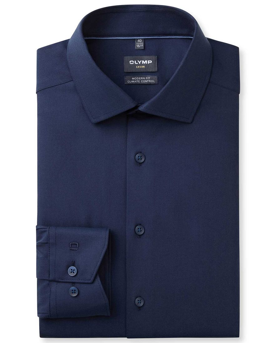 Olymp overhemd normale fit effen katoen