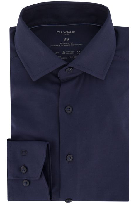 Olymp overhemd normale fit effen katoen