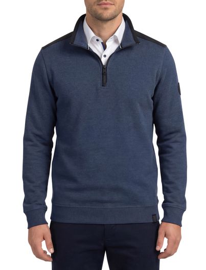 Casa Moda Casa Moda sweater donkerblauw effen katoen