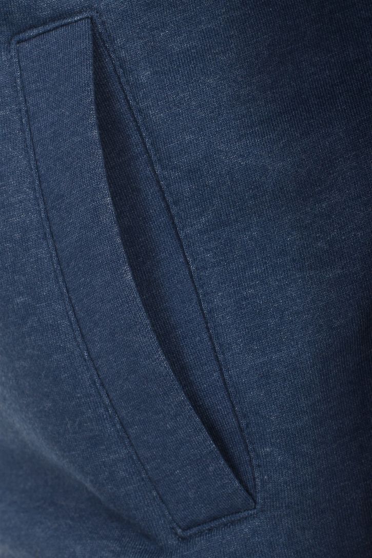 Casa Moda vest blauw effen katoen rits