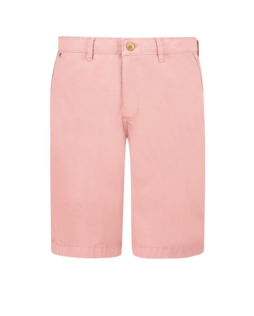 Gardeur korte broek Jasper roze effen katoen