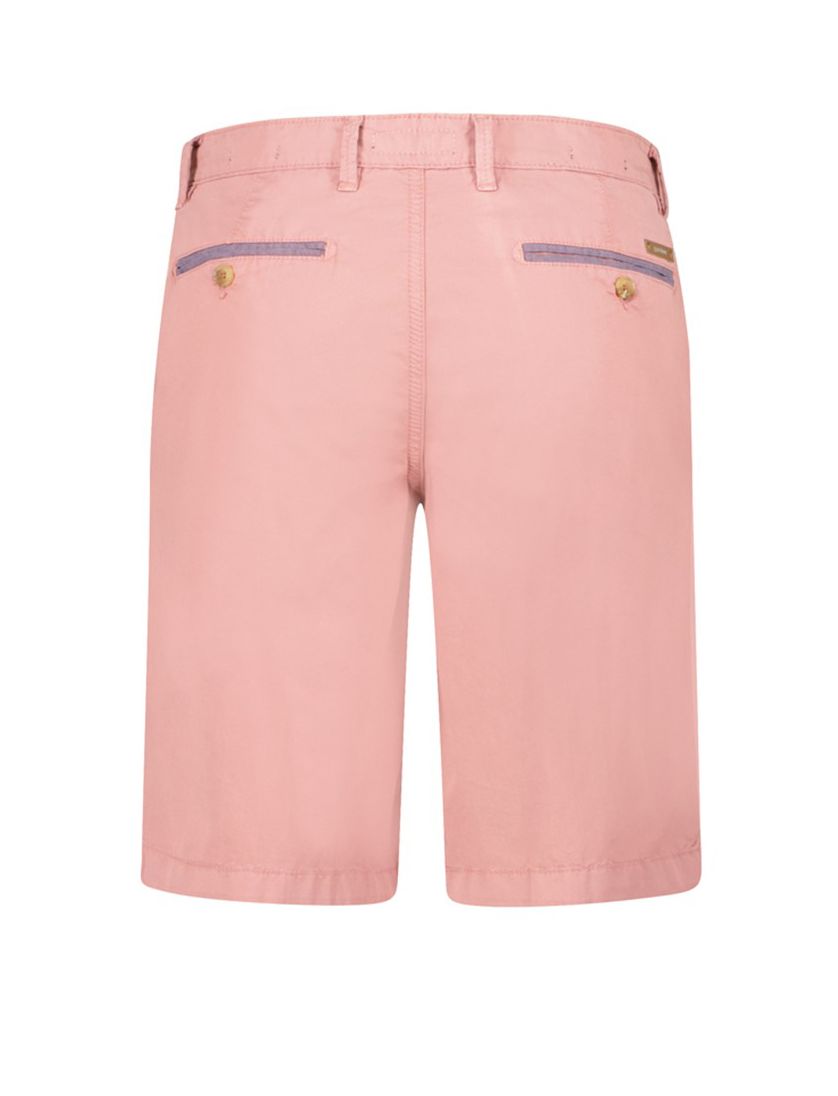 Gardeur korte broek Jasper roze effen katoen