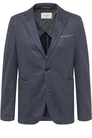 Carl Gross colbert Carl Gross normale fit donkerblauw geruit