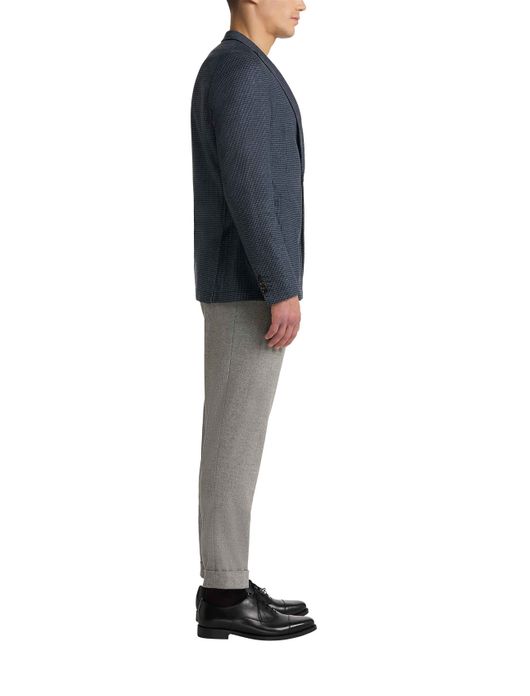 colbert Carl Gross normale fit donkerblauw geruit