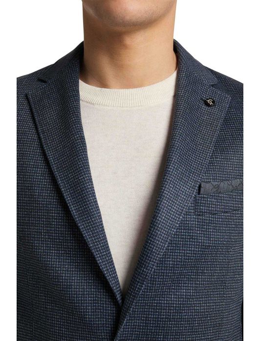 colbert Carl Gross normale fit donkerblauw geruit