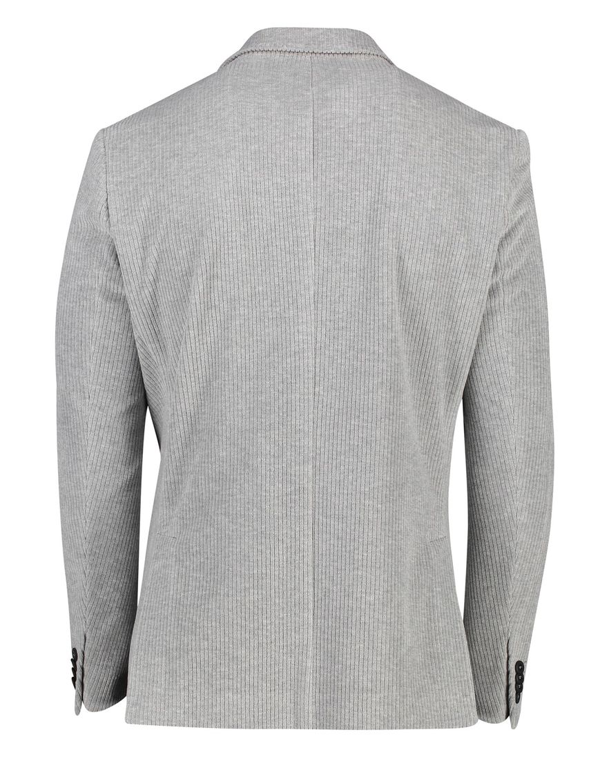 Roy Robson colbert grijs effen katoen normale fit