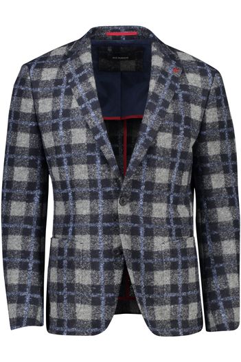 Roy Robson colbert Roy Robson slim fit blauw geruit