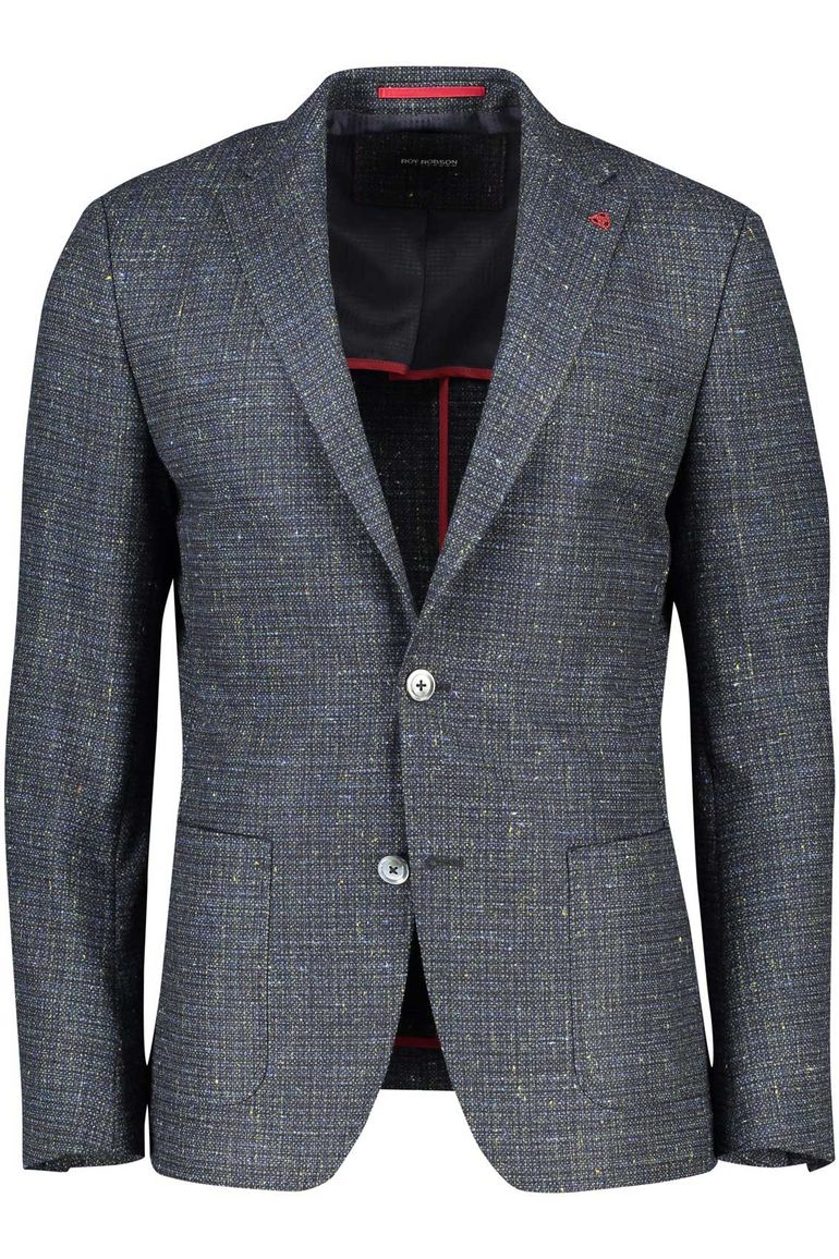 colbert Roy Robson wol slim fit groen geruit