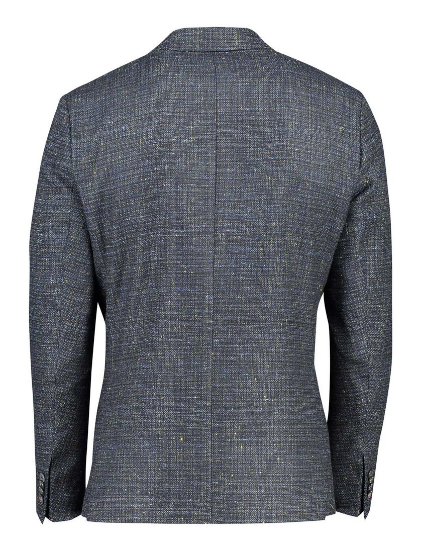 Roy Robson colbert wol slim fit groen gemêleerd