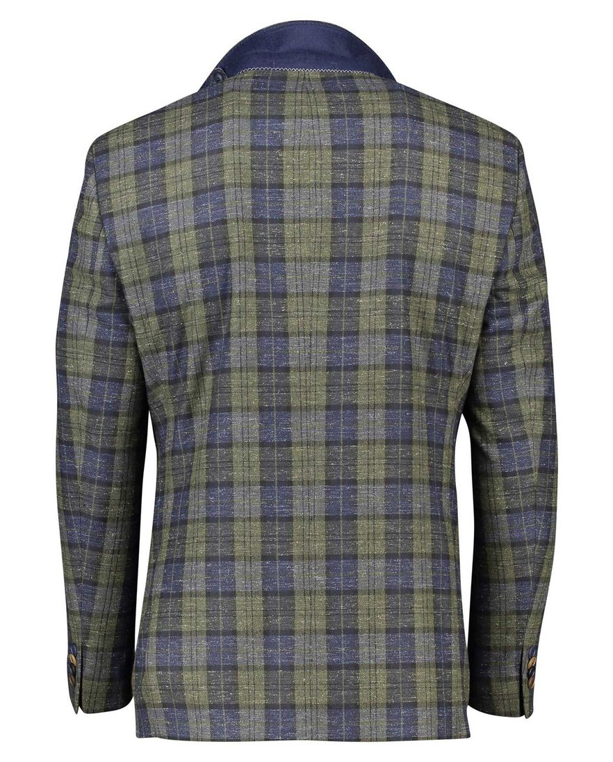 Digel colbert groen geruit normale fit