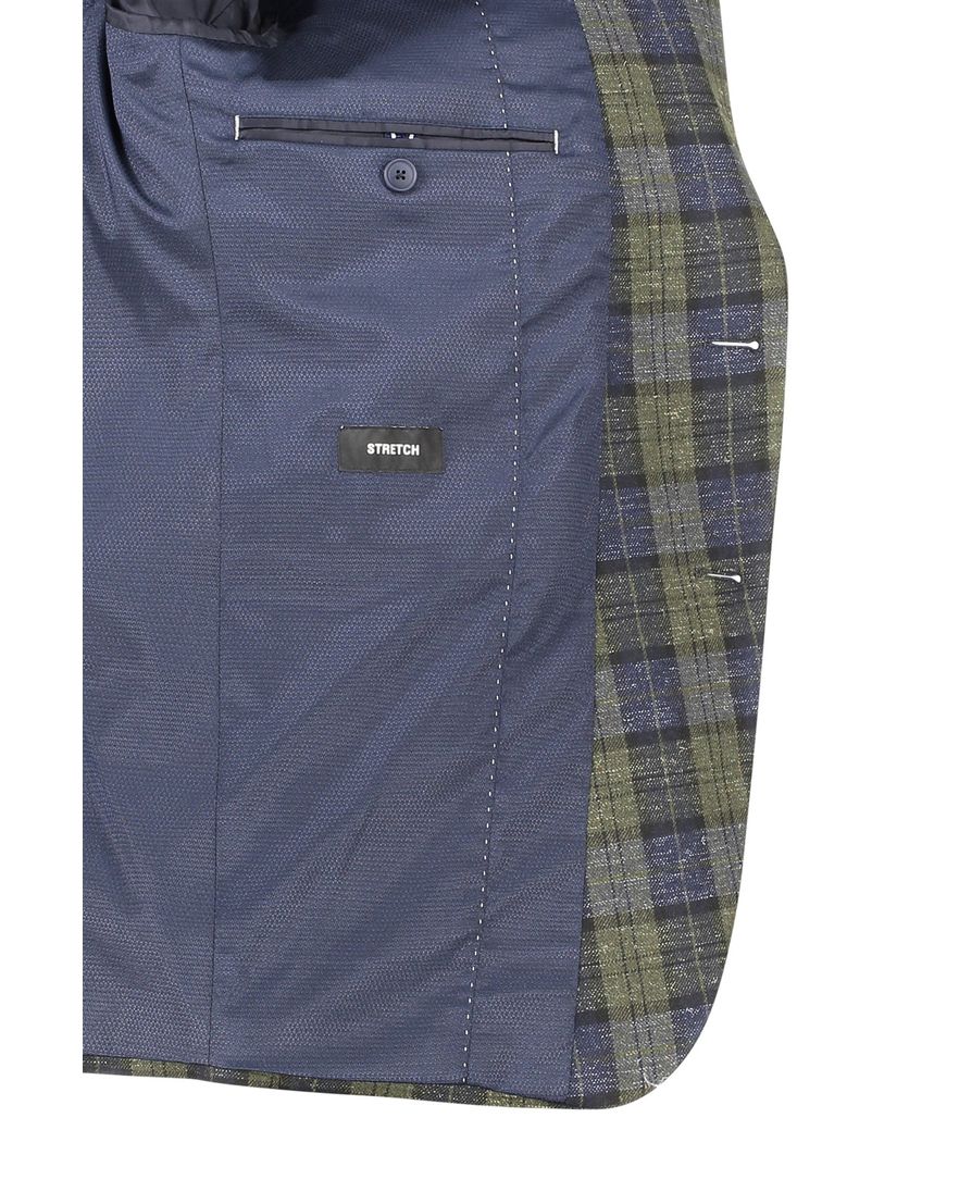 Digel colbert groen geruit normale fit