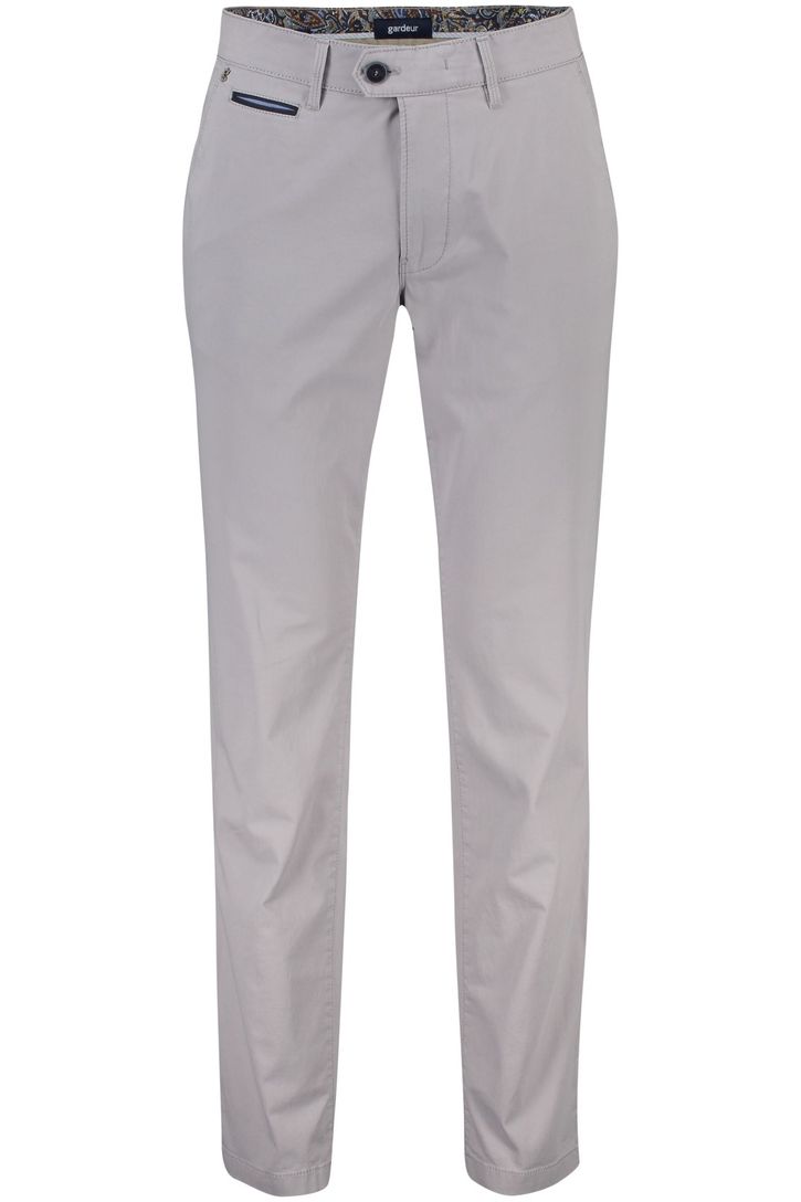 Gardeur katoenen broek grijs effen katoen Benny