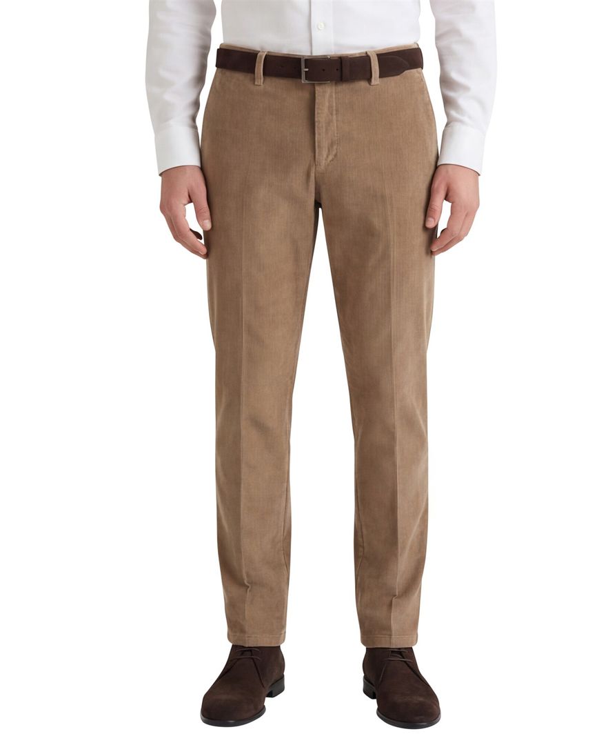 M.E.N.S chino bruin effen corduroy