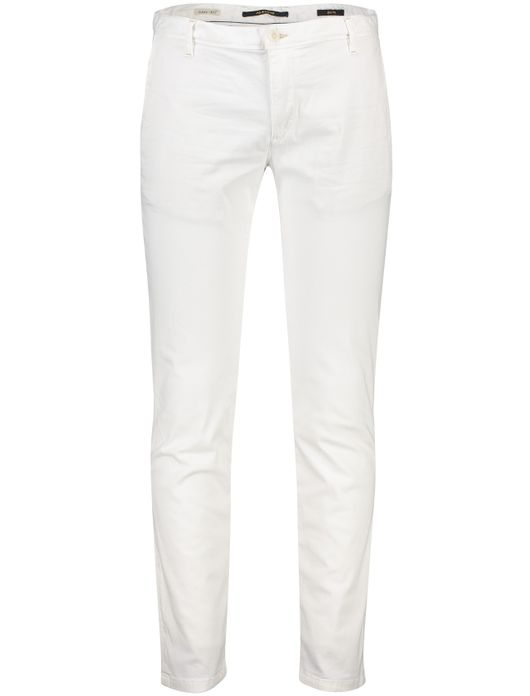 Alberto broek wit rob slim fit chino