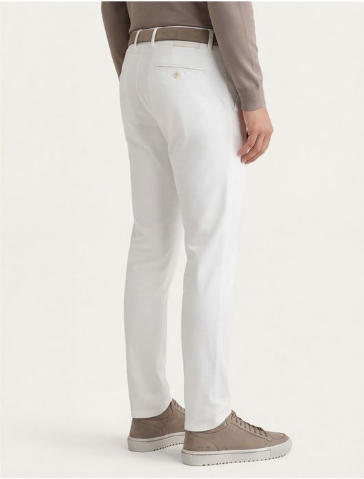 Alberto broek wit rob slim fit chino