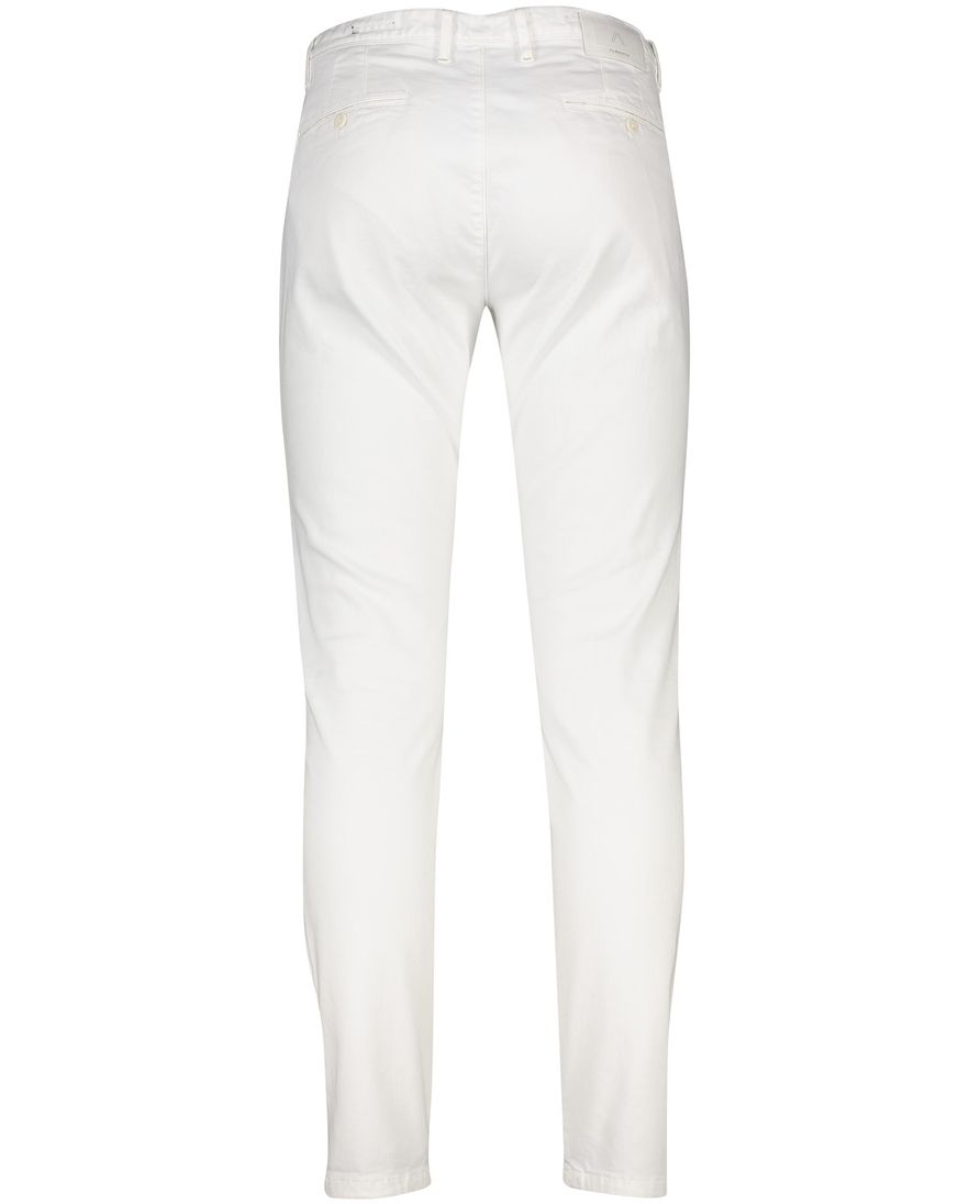 Alberto broek rob slim fit chino wit