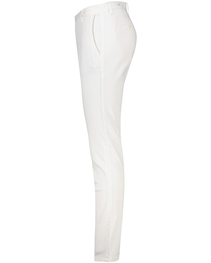 Alberto broek rob slim fit chino wit