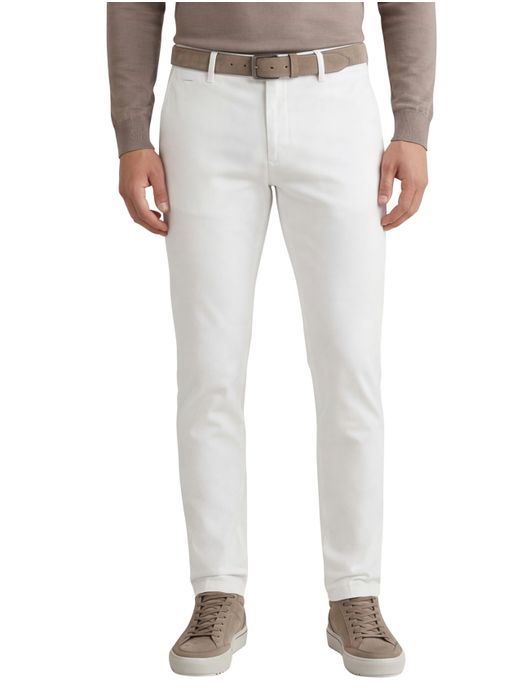 Alberto broek wit rob slim fit chino