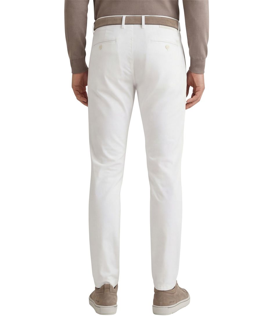 Alberto broek rob slim fit chino wit