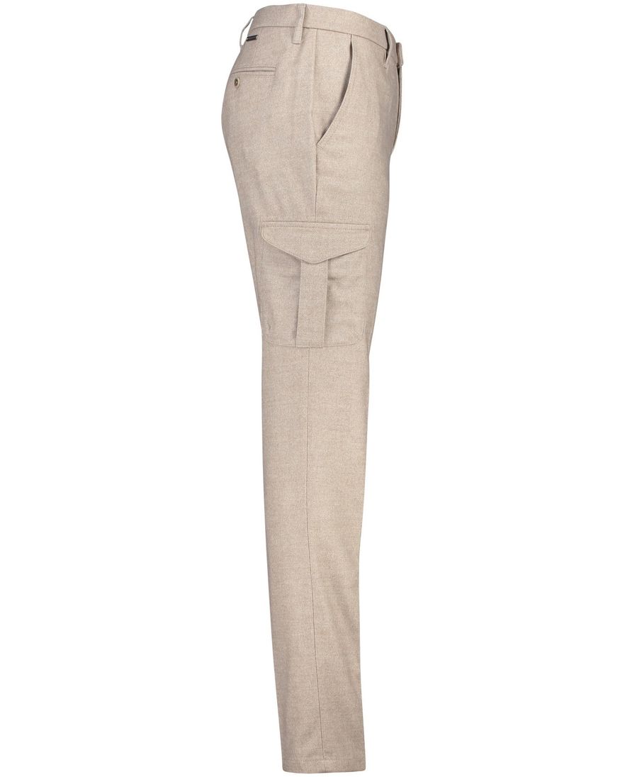 Alberto katoenen broek beige effen