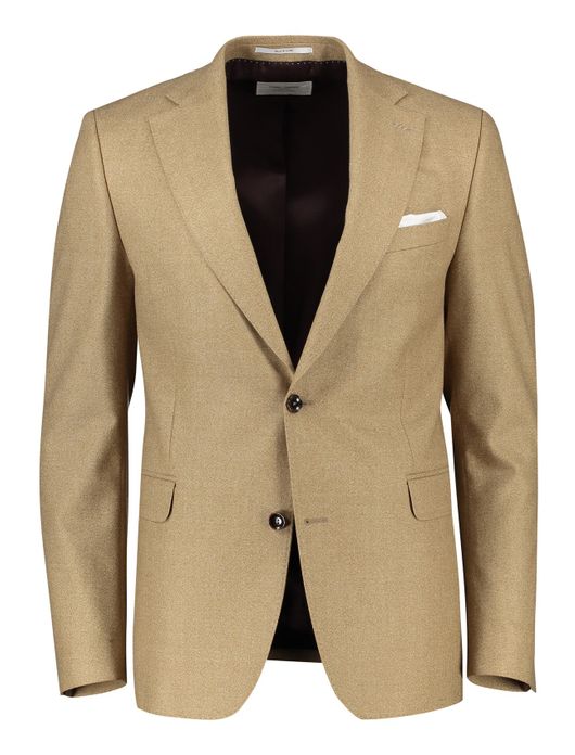 colbert Carl Gross merinowol normale fit beige effen