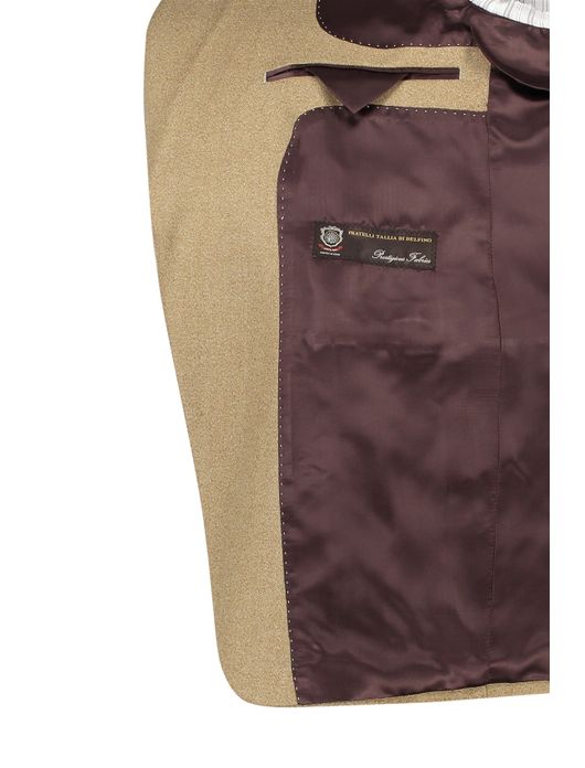 colbert Carl Gross merinowol normale fit beige effen