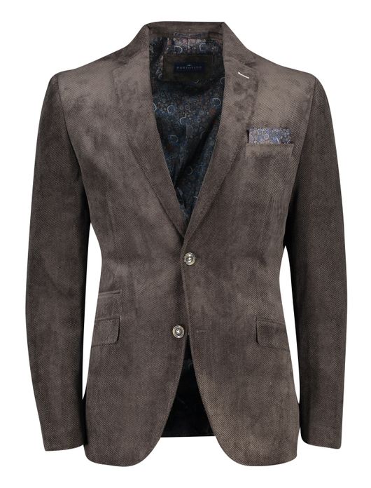 colbert Portofino normale fit bruin effen