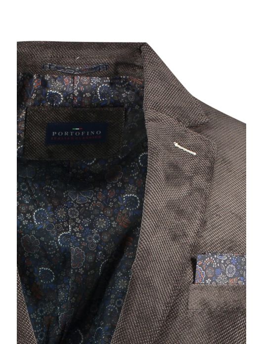 colbert Portofino normale fit bruin effen