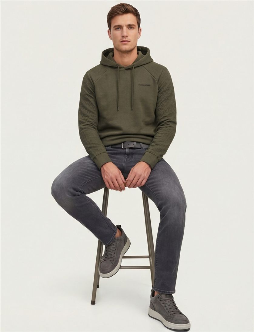 Jack & Jones sweater Plus Size groen effen katoen