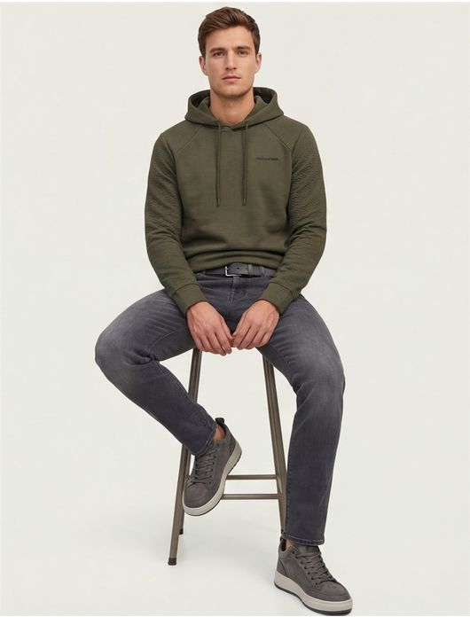 Plus Size sweater Jack & Jones groen effen katoen