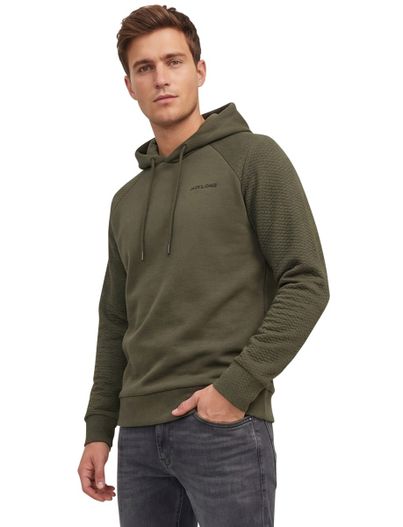 Jack & Jones Jack & Jones sweater Plus Size legergroen effen katoen