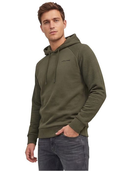 Plus Size sweater Jack & Jones groen effen katoen