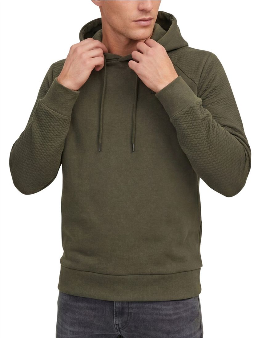 Jack & Jones sweater Plus Size groen effen katoen