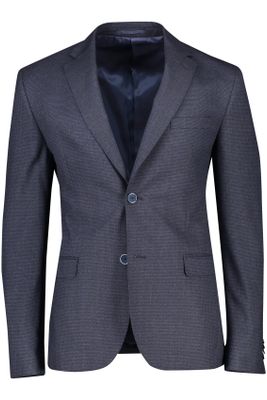 Portofino Portofino colbert mix & match donkerblauw geruit merinowol normale fit