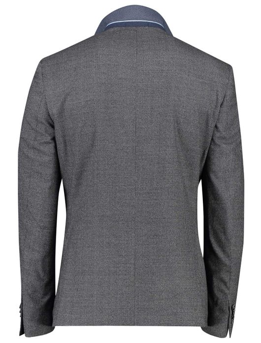 Portofino colbert mix & match grijs geruit merinowol normale fit