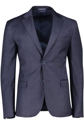 Portofino Portofino colbert mix & match donkerblauw geruit merinowol normale fit