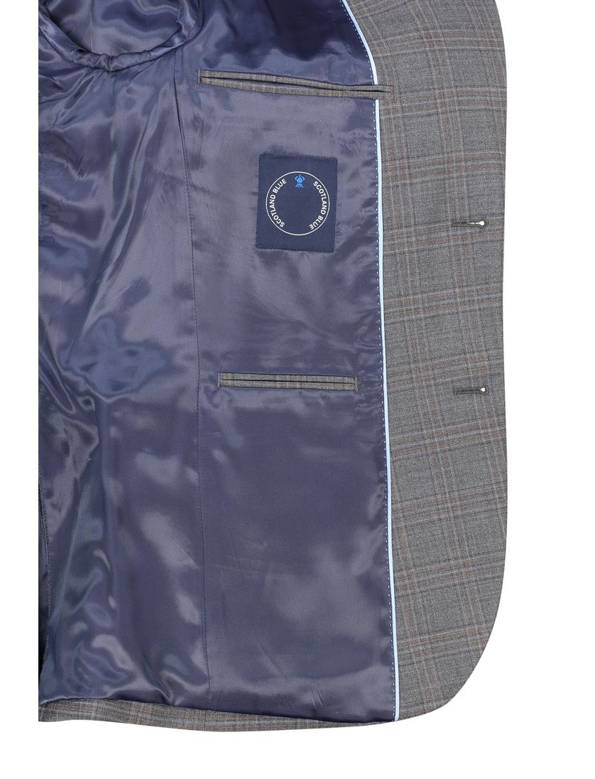 Normale fit Portofino colbert mix & match grijs ruit