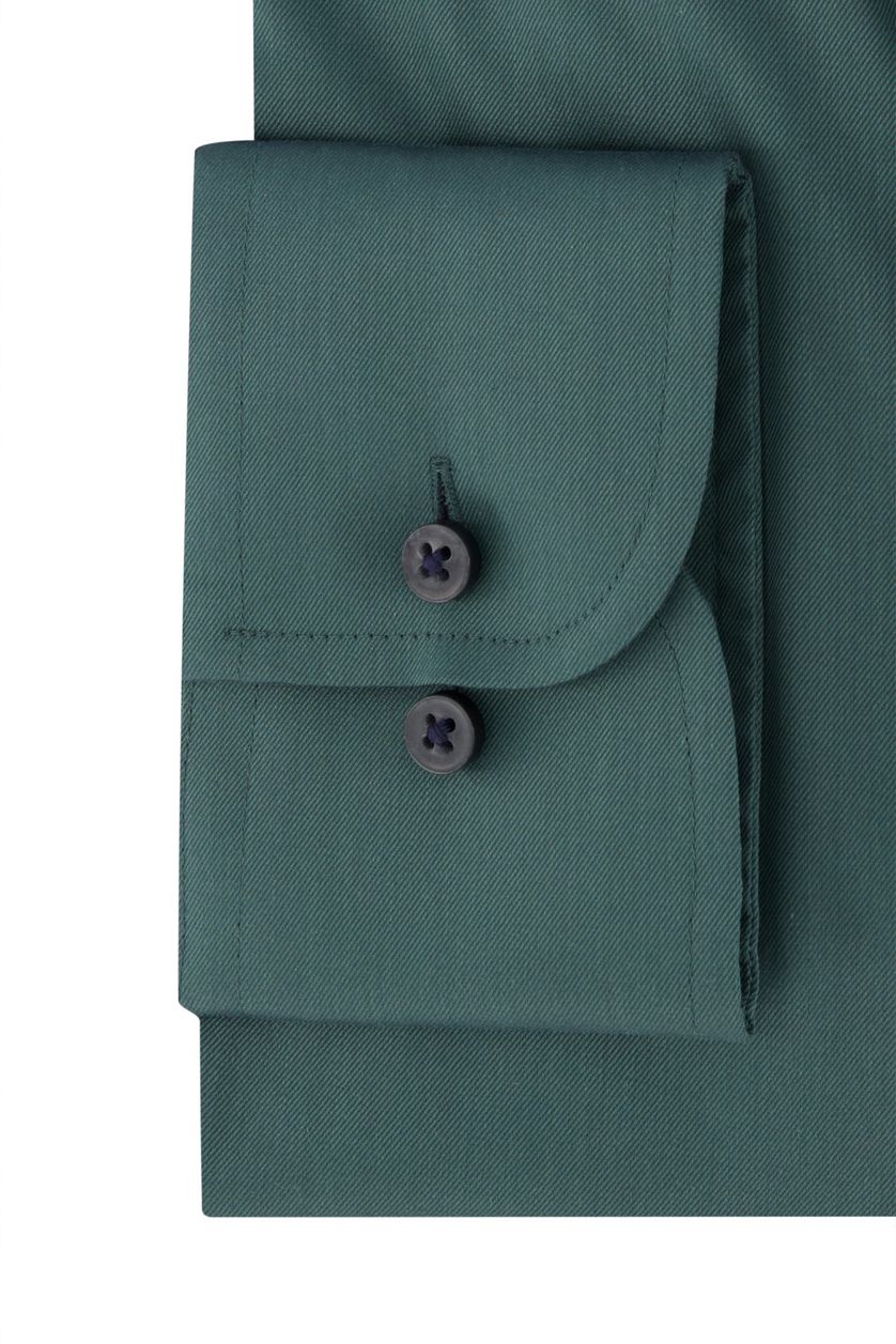 Eterna business overhemd Modern Fit groen effen katoen normale fit