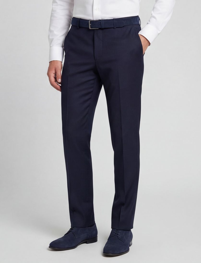 Roy Robson Pantalon mix en match donkerblauw katoen