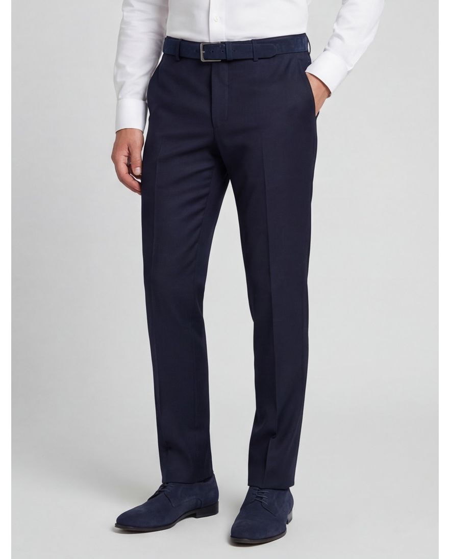 Roy Robson Pantalon mix en match katoen donkerblauw