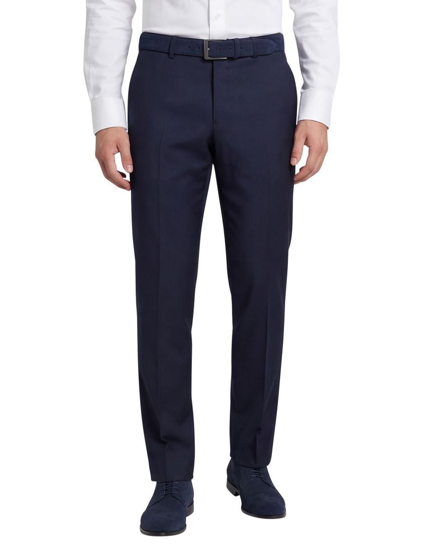 Roy Robson Pantalon mix en match donkerblauw katoen