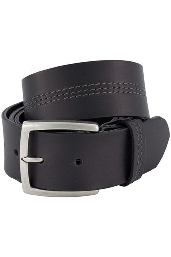 Lindenmann Lindenmann nette riem zwart effen leer