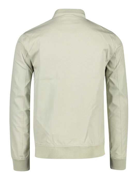 tussenjas Elvine groen normale fit katoen effen rits