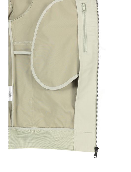 tussenjas Elvine groen normale fit katoen effen rits