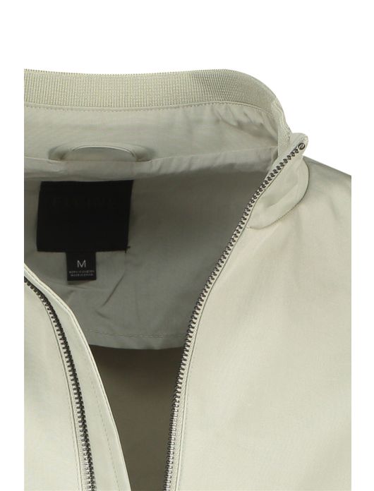 tussenjas Elvine groen normale fit katoen effen rits