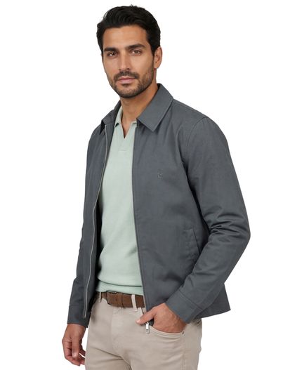 Elvine Tussenjas Elvine groen normale fit effen rits