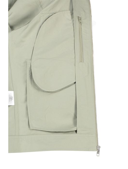 zomerjas Elvine groen normale fit effen rits