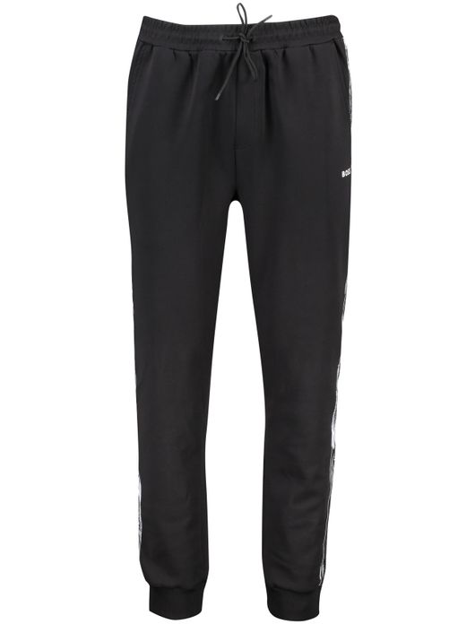 katoenen broek Hugo Boss Hurley zwart effen katoen