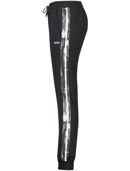 katoenen broek Hugo Boss Hurley zwart effen katoen